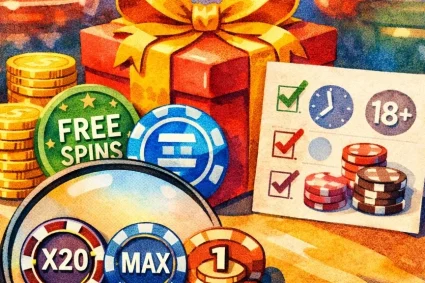 What does the Zoccer casino bonus include and what limits apply?